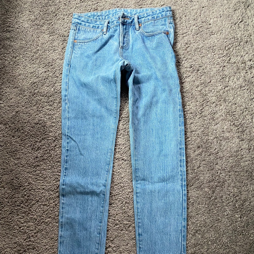 Bleached redline Japanese selvedge denim